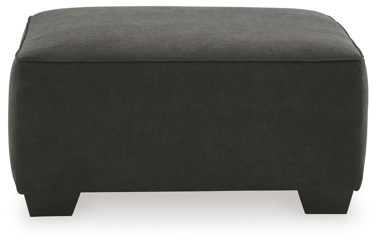 Lucina Charcoal 2-Piece Sectional With Ottoman