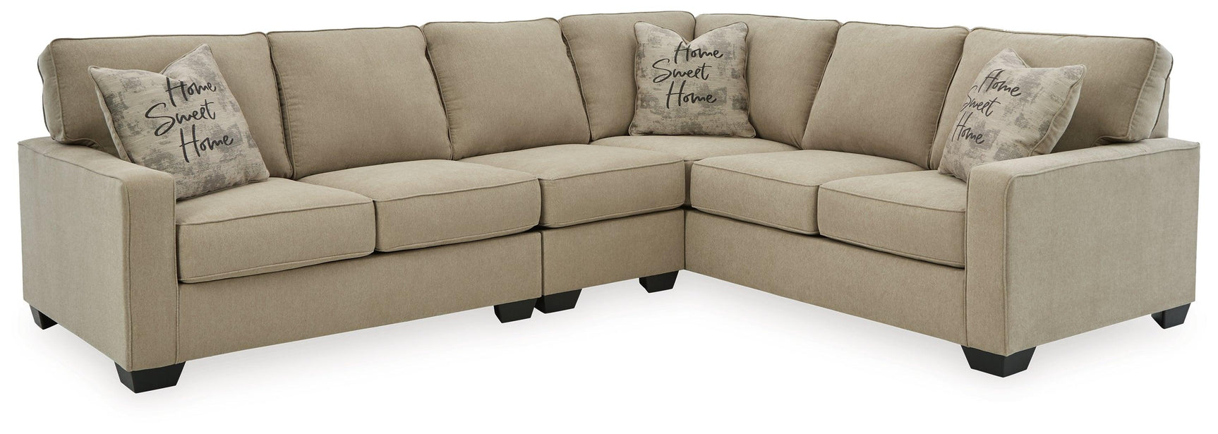 Lucina Quartz 3-Piece Sectional 59006S4 - Ella Furniture