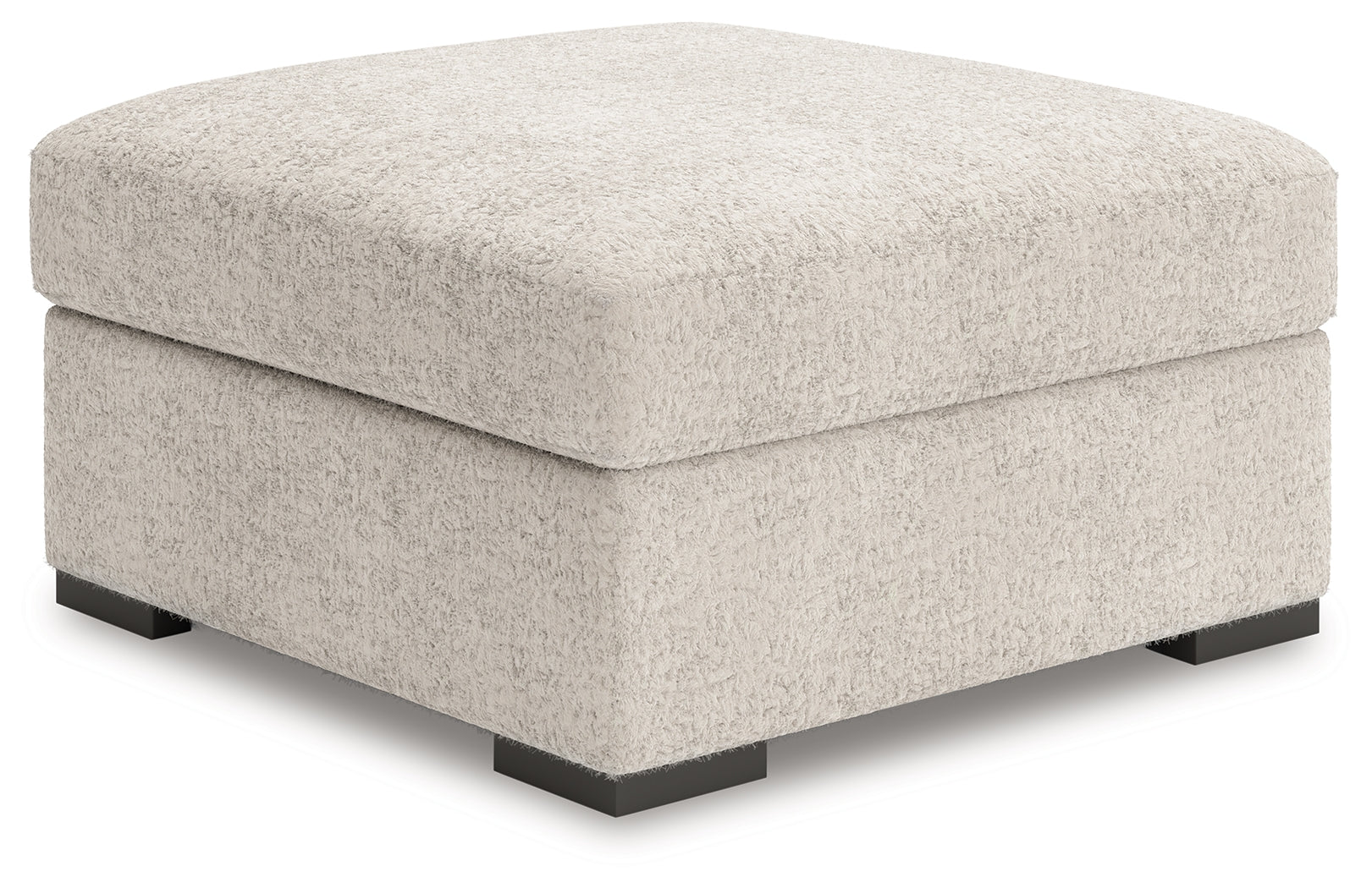 Cuddle Plush Arctic Chenille,Velvet Oversized Accent Ottoman