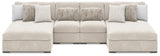 Cuddle Plush Arctic 4-Piece Sectional with Chaise