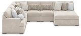Cuddle Plush Arctic 6-Piece Sectional with Chaise