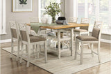 Stowe White Gray Dining Room Set