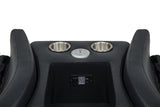 Madden Faux Leather Bluetooth Audio Console with Power Outlet Black — product image 9