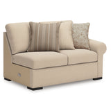 LadyMae Twill Performance Fabric,Next-Gen Nuvella™ 5-Piece Sectional with Chaise