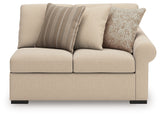 LadyMae Twill 4-Piece Sectional