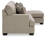 Stonemeade Taupe Sofa Chaise, Chair, and Ottoman