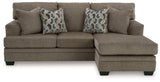Stonemeade Nutmeg Sofa Chaise, Chair, and Ottoman