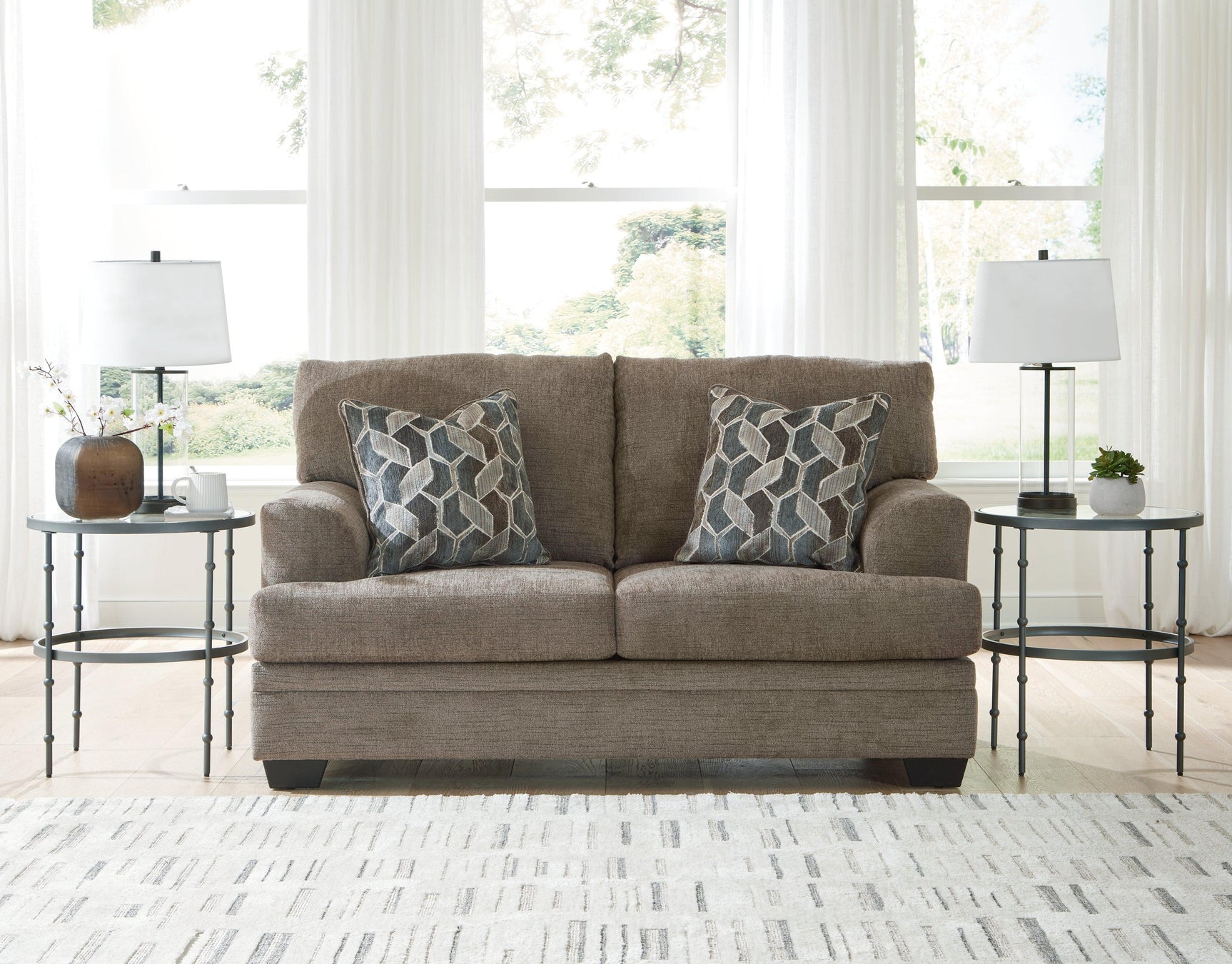 Stonemeade Nutmeg Sofa, Loveseat, Chair and Ottoman