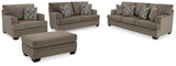 Stonemeade Nutmeg Sofa, Loveseat, Chair and Ottoman