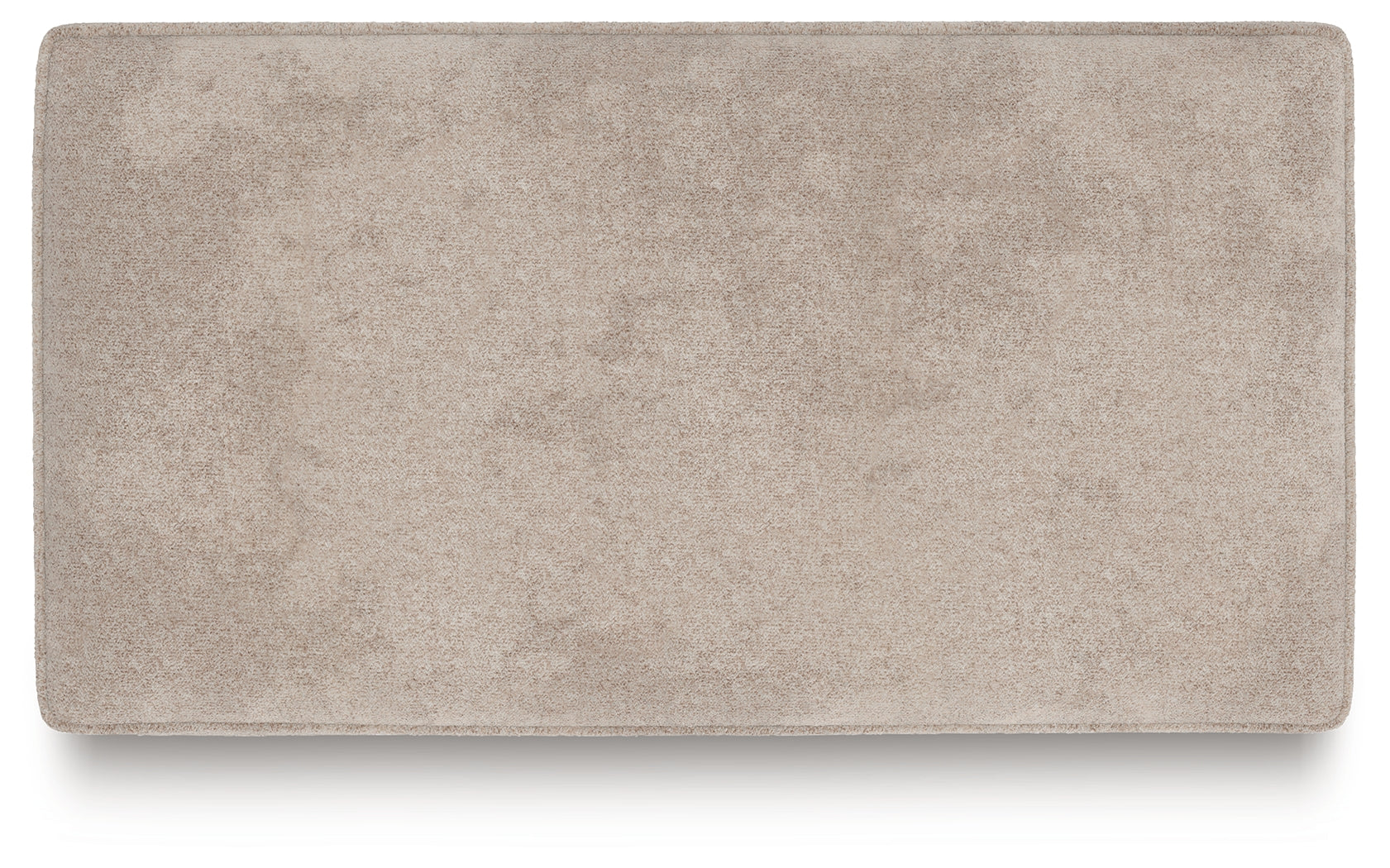 High Profile Taupe Chenille Ottoman
