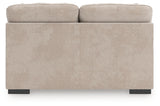 High Profile Taupe Chenille Loveseat
