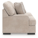 High Profile Taupe Chenille Loveseat