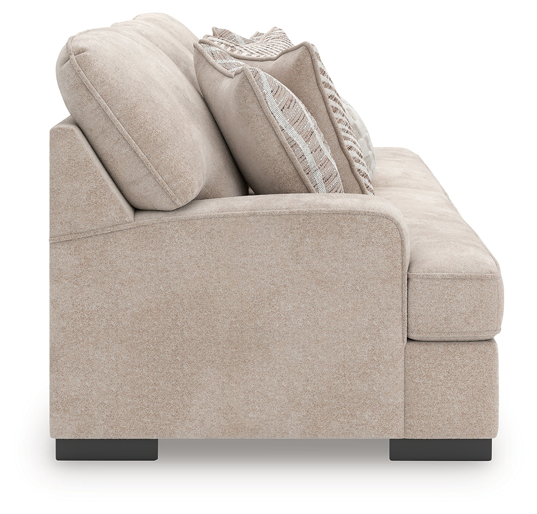 High Profile Taupe Chenille Sofa