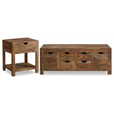 Esther 2-Piece Solid Sheesham Coffee and End Table Set Natural — product image 2