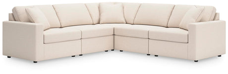 Modmax Oyster 5-Piece Sectional Sofa — angled view