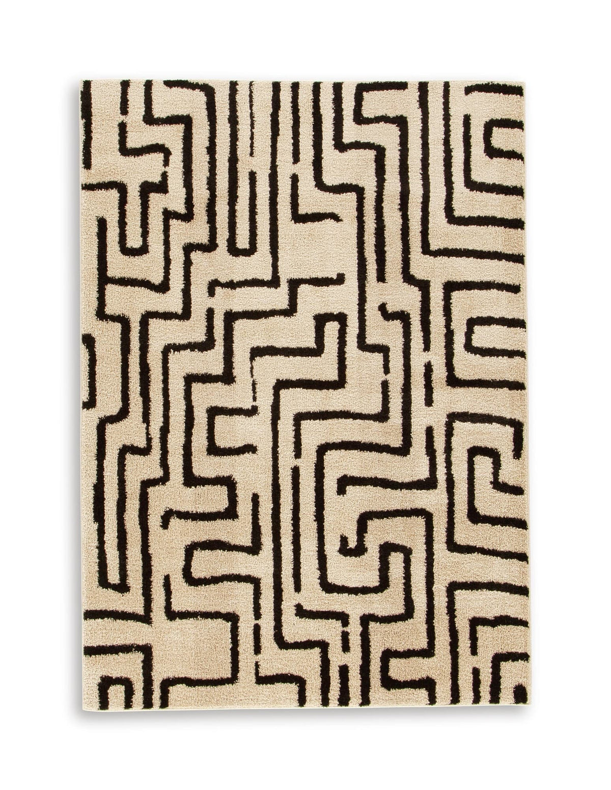 Timworth Black/Beige Washable Medium Rug — product image 2