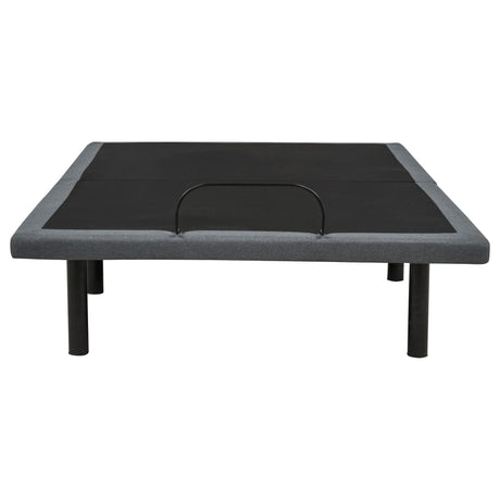 Weston Full Dual-Motor Massage Adjustable Bed Base in Black and Grey — product image 4
