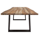 Selwyn 80-inch Live Edge Solid Wood Dining Table Light Sheesham — product image 4