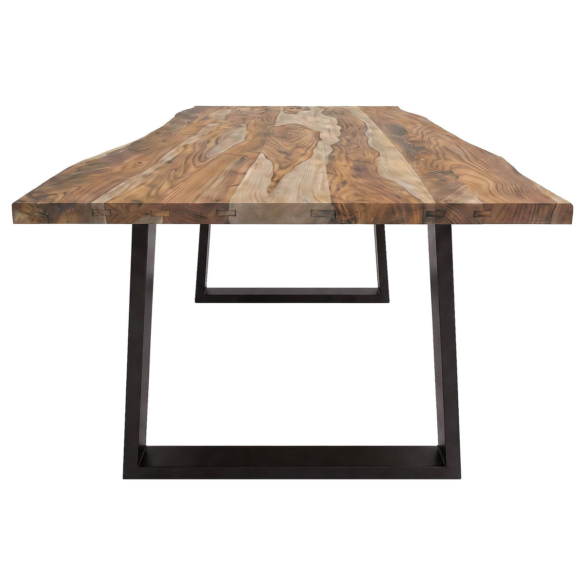 Selwyn 80-inch Live Edge Solid Wood Dining Table Light Sheesham — product image 4