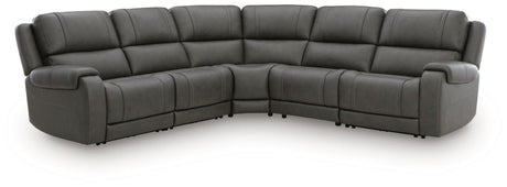 5Z - Pittson Anchor Leather 5-Piece Power Reclining Sectional view 5