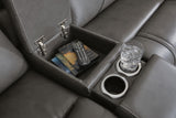 5Z - Pittson Anchor Leather 6-Piece Power Reclining Sectional detail view
