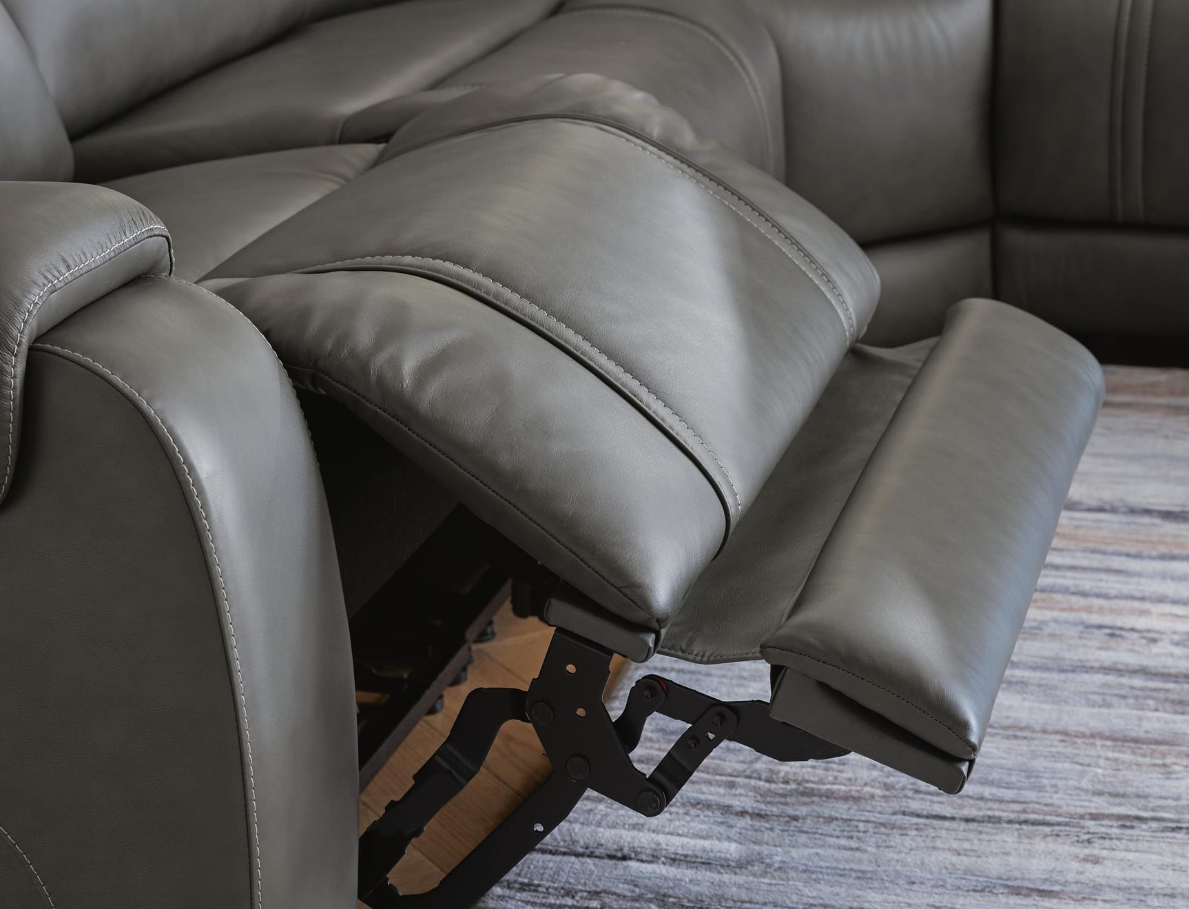 5Z - Pittson Anchor Leather 7-Piece Power Reclining Sectional view 2
