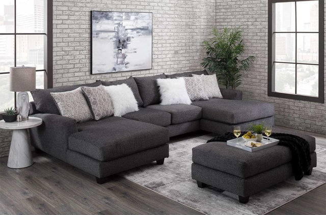 6000 Gray Sectional - Ella Furniture