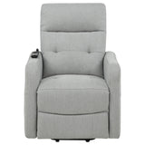 Dayes Upholstered Power Lift Recliner Chair Light Grey