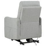 Dayes Upholstered Power Lift Recliner Chair Light Grey