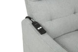 Dayes Upholstered Power Lift Recliner Chair Light Grey