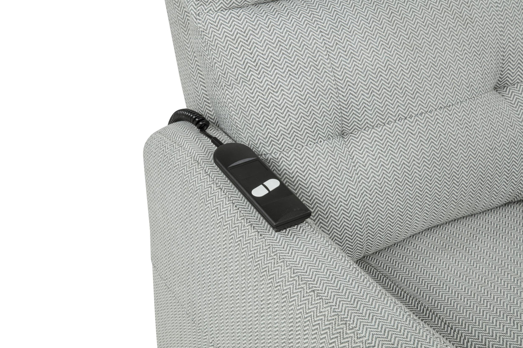 Dayes Upholstered Power Lift Recliner Chair Light Grey