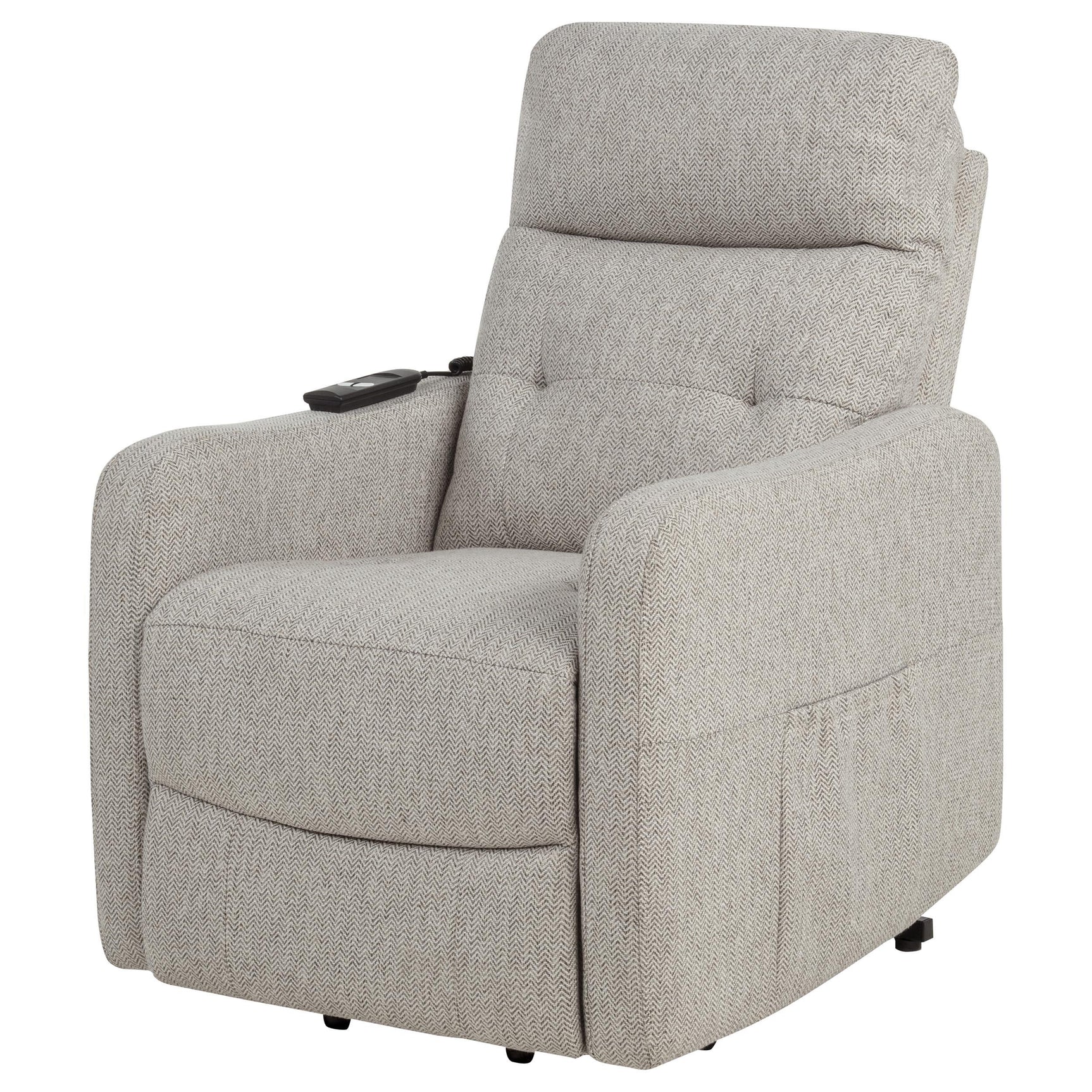 Dayes Upholstered Power Lift Recliner Chair Taupe
