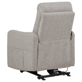 Dayes Upholstered Power Lift Recliner Chair Taupe