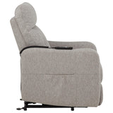 Dayes Upholstered Power Lift Recliner Chair Taupe