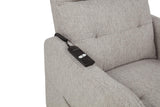 Dayes Upholstered Power Lift Recliner Chair Taupe