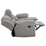 Grimm Gray Reclining Sofa Loveseat