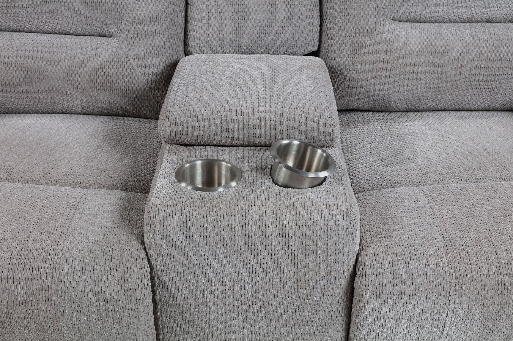 Grimm Gray Reclining Sofa Loveseat