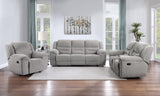 Grimm Gray Reclining Sofa Loveseat Recliner