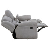 Grimm Gray Reclining Sofa Loveseat Recliner