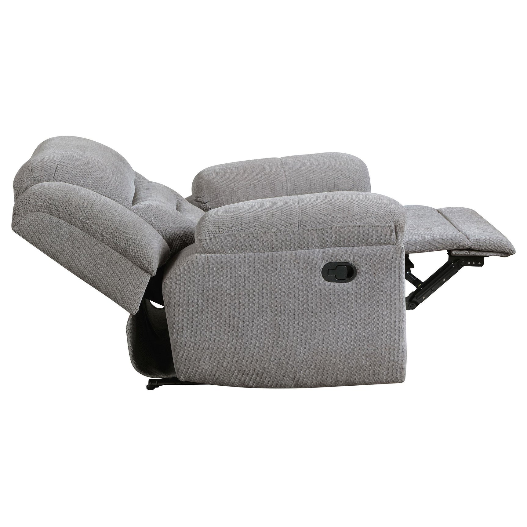 Grimm Gray Reclining Sofa Loveseat Recliner
