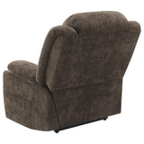 Houston Upholstered Power Lift Recliner Chair Dark Brown 603233P