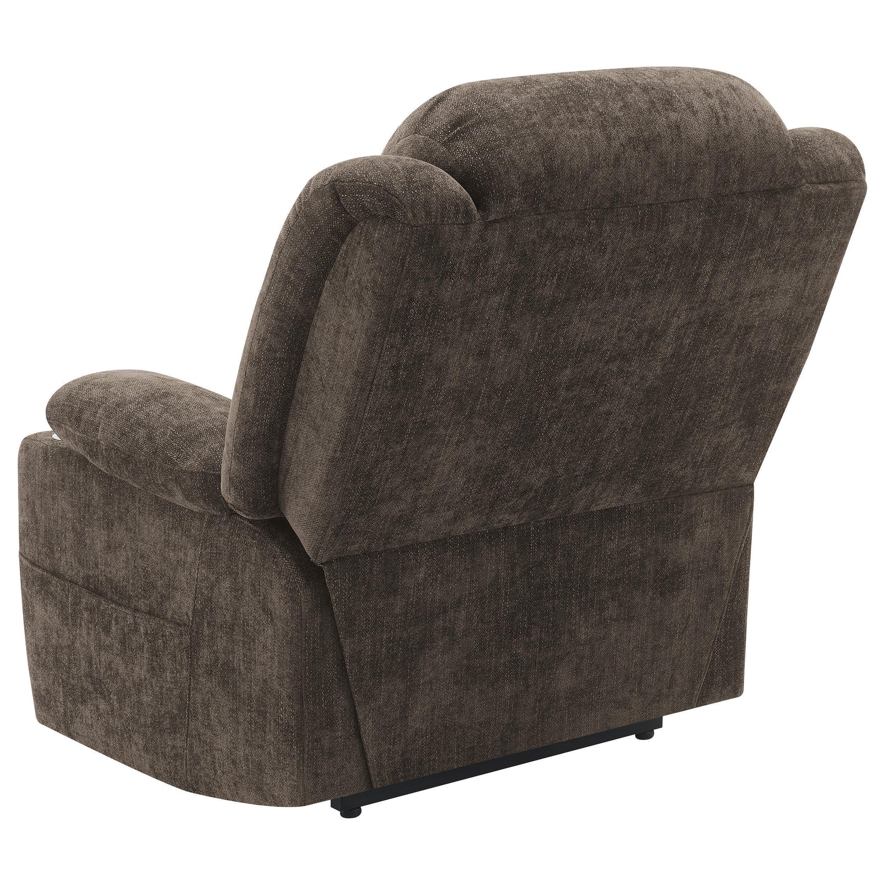 Houston Upholstered Power Lift Recliner Chair Dark Brown 603233P