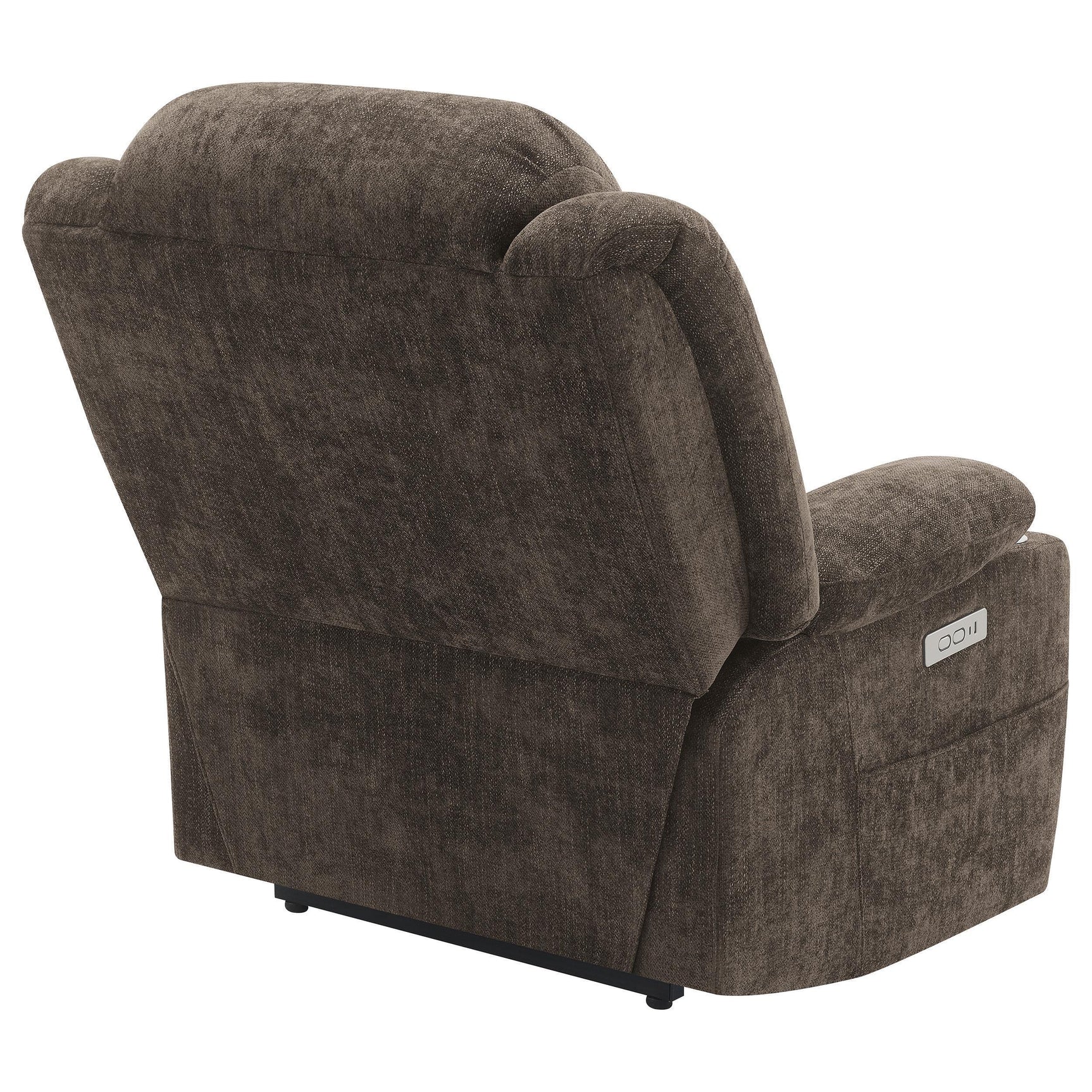 Houston Upholstered Power Lift Recliner Chair Dark Brown 603233P