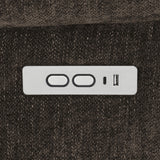 Houston Upholstered Power Lift Recliner Chair Dark Brown 603233P