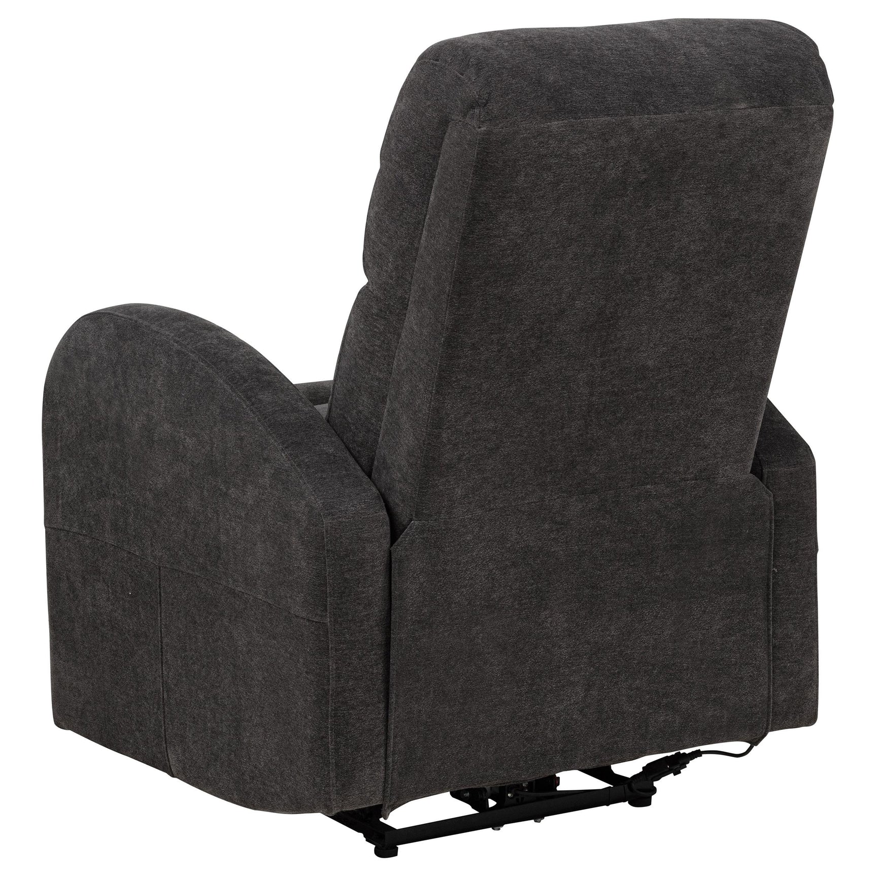 Grant Fabric Upholstered Power Recliner Chair Charcoal Grey