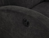 Grant Fabric Upholstered Power Recliner Chair Charcoal Grey