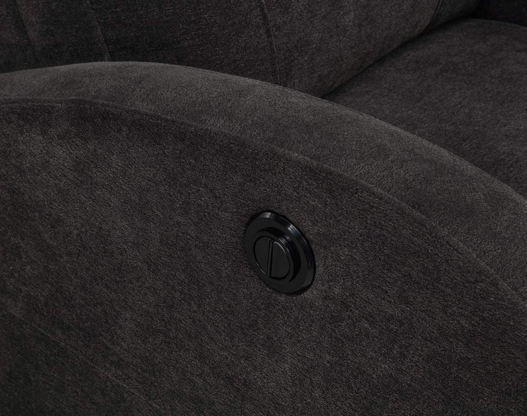 Grant Fabric Upholstered Power Recliner Chair Charcoal Grey