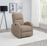 Grant Fabric Upholstered Power Recliner Chair Camel