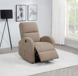Grant Fabric Upholstered Power Recliner Chair Camel