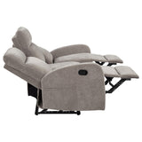 Hamilton 2-piece Chenille Manual Reclining Sofa Set Sand